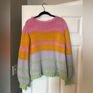 Storia Chunky-Knit Multi-Color Sweater